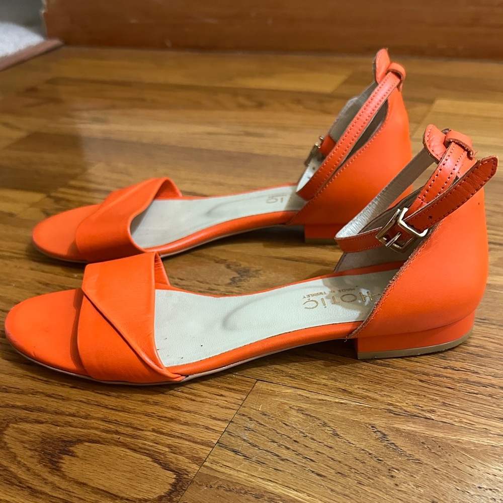 Hotiç Chic Vibrant Orange Sandals - Picture 5 of 9